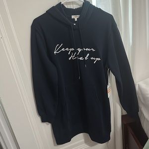 Dark Navy blue hoodie, size small
